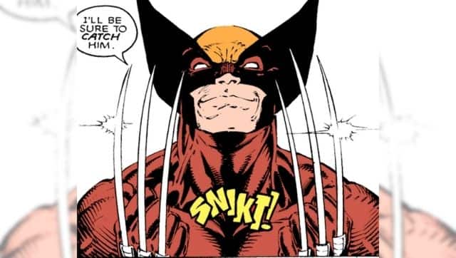 Wolverine extends his claws. Author provided
