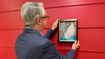 Painting by David Bowie up for auction after being discovered at a Canadian store reselling donated goods