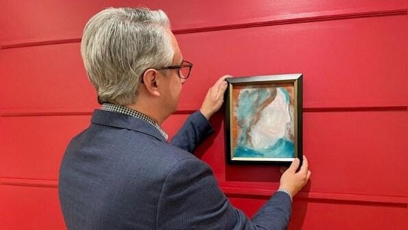Painting by David Bowie up for auction after being discovered at a Canadian store reselling donated goods