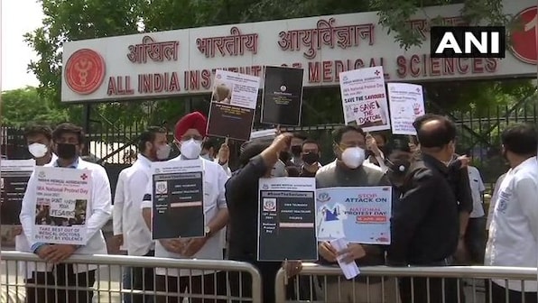 Doctors protest in Delhi over violence against healthcare professionals