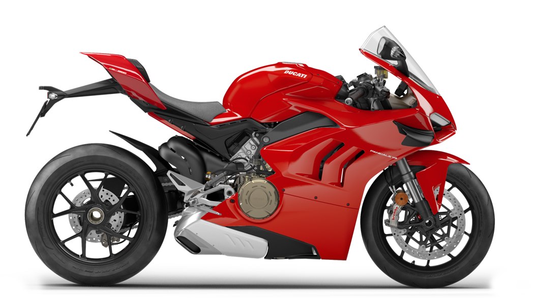The updated Ducati Panigale V4 gets functional fairing-mounted winglets. Image: Ducati
