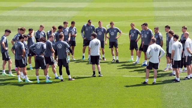 Germany will meet England in the blockbuster last-16 clash on Tuesday. AP