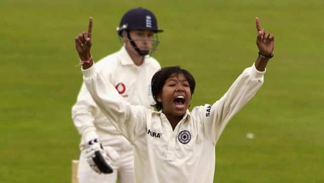 Jhulan Goswami picked up a five-wicket haul in Taunton in 2006. Twitter @ICC 
