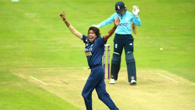 Jhulan Goswami was the pick of the bowlers for India in the first ODI. AP