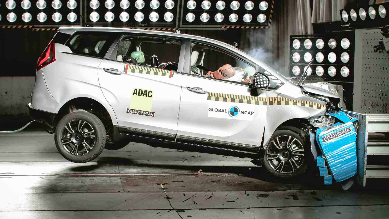 The Mahindra Marazzo was the first MPV to secure four stars in Global NCAP's #SaferCarsForIndia crash tests. Image: Global NCAP