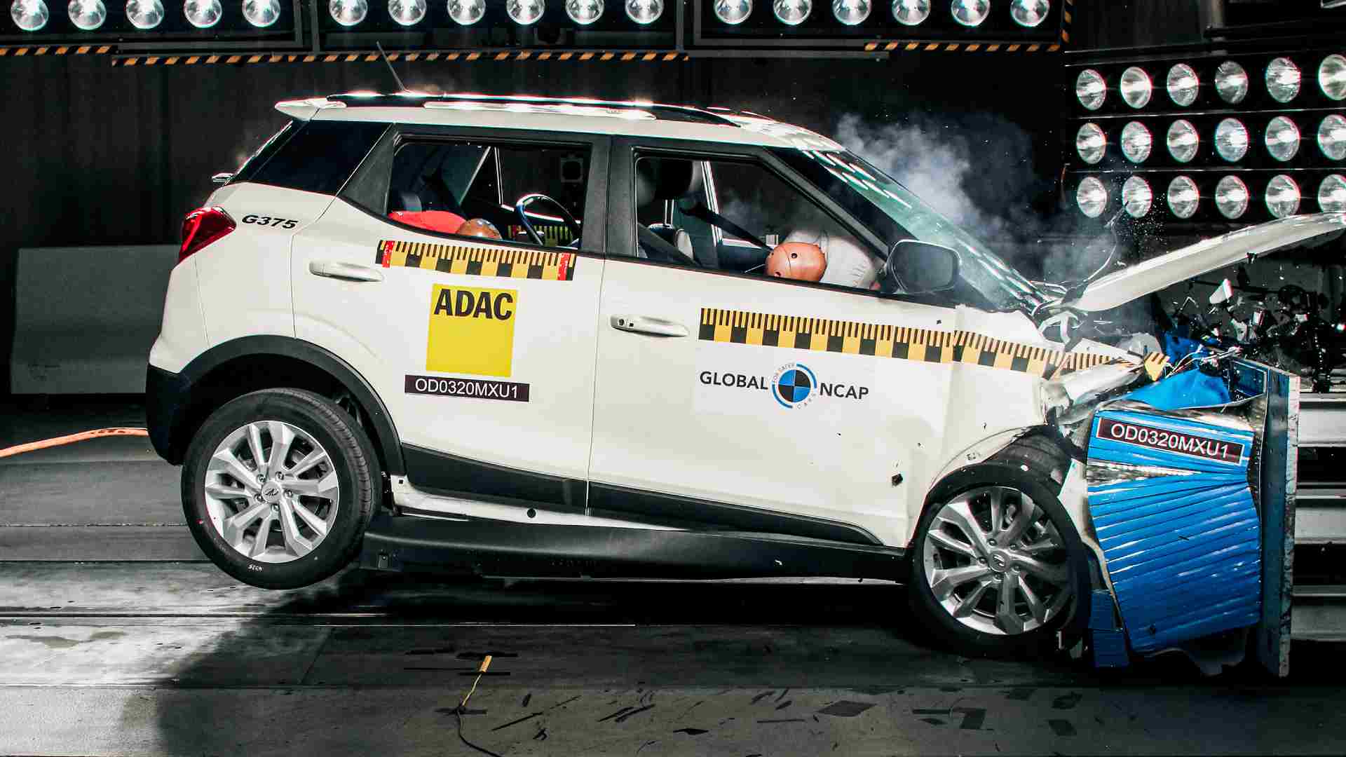 The Mahindra XUV300 has registered the highest adult occupant protection score for any made-in-India model tested by Global NCAP till date. Image: Global NCAP