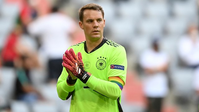 Euro 2020: UEFA won't punish Manuel Neuer for wearing rainbow-coloured captain's armband, says German FA Euro 2020: UEFA won't punish Manuel Neuer for wearing rainbow-coloured captain's armband, says German FA