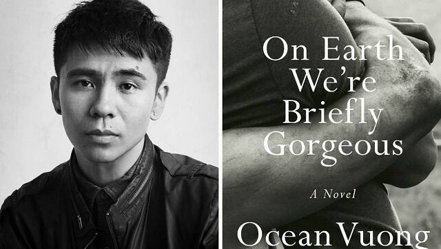 Ocean Vuong; cover for On Earth We're Briefly Gorgeous