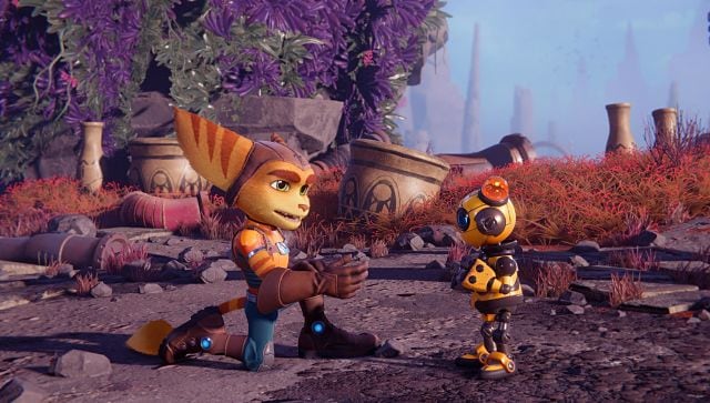 Screen grab from Ratchet and Clank: Rift Apart on PS5