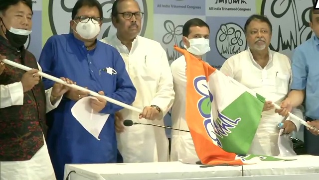 BJP's Ganga Prasad Sharma, seven others join TMC; saffron party's fall in Bengal imminent, claims Mukul Roy BJP's Ganga Prasad Sharma, seven others join TMC; saffron party's fall in Bengal imminent, claims Mukul Roy