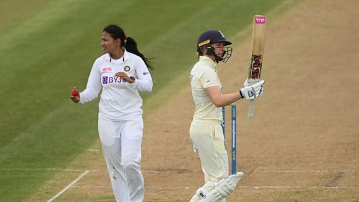 India vs England: Deepti Sharma, Sneh Rana inspire brilliant visitors' comeback to leave hosts at 269-6 on Day 1