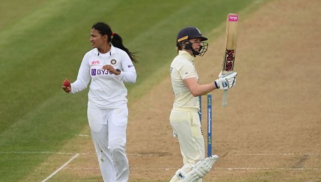 India vs England: Deepti Sharma, Sneh Rana inspire brilliant visitors' comeback to leave hosts at 269-6 on Day 1 India vs England: Deepti Sharma, Sneh Rana inspire brilliant visitors' comeback to leave hosts at 269-6 on Day 1