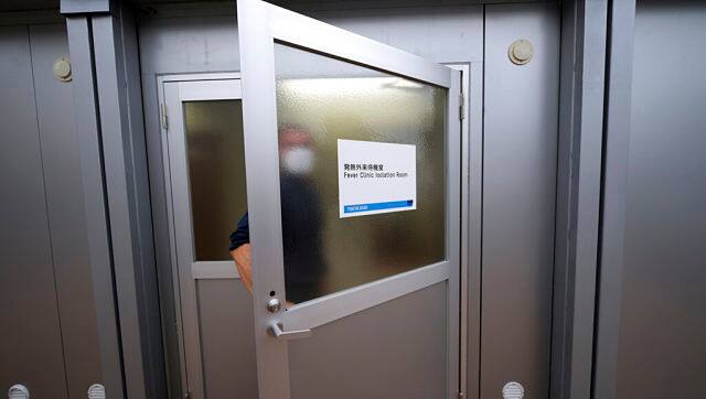 A Fever Clinic isolation room at Tokyo 2020 Olympic and Paralympic Village. About 20,000 tests are expected to be carried out each day. AP Photo