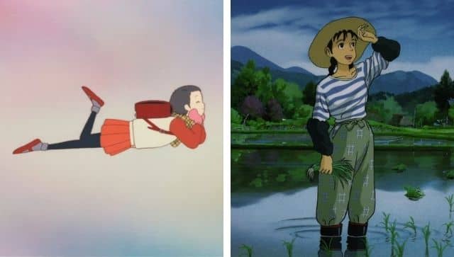 The rich thematic texture in Only Yesterday comes alive by the use of color & design to draw distinction between the past and present 