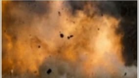 Watch: Royal Enfield bike catches fire, explodes outside temple in Andhra Pradesh