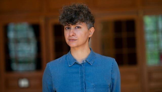 Dima Mikhayel Matta, one of three playwrights showcased in the National Queer Theater’s Criminal Queerness Festival, in Brooklyn, 16 June, 2021. Photo via Sara Krulwich/The New York Times