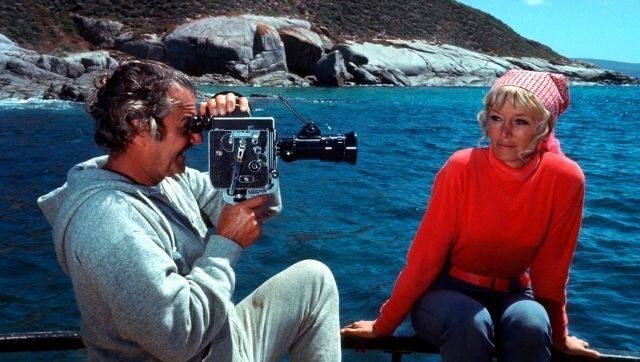 Valerie and Ron Taylor were later recognised for their conservation efforts. Image via Madman Entertainment/The Conversation 