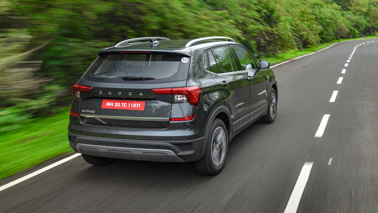 At Rs 17.60 lakh (in front of the showroom), the Skoda Kushaq Style 1.5 TSI DSG is almost strangled with the top-spec turbocharged petrol auto version of Hyundai Creta and Chiaseltos.Image: Overdrive / Anise Shake