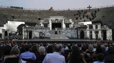 'A great innovation': Verona Arena substitutes monumental sets with dynamic video