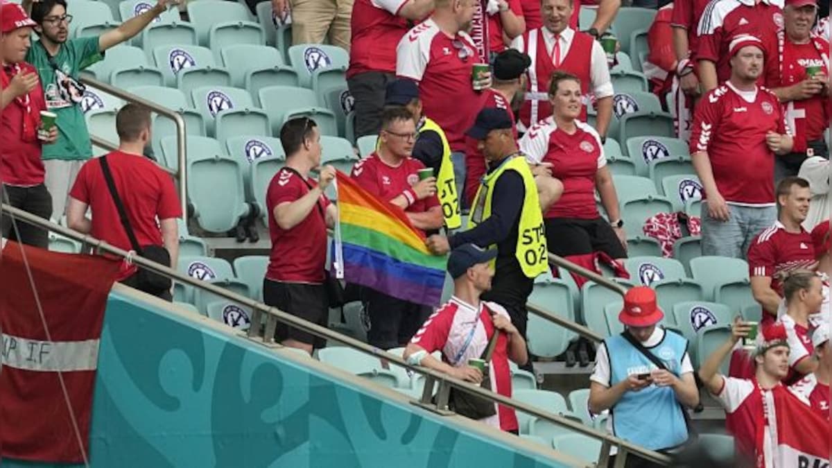 Euro 2020: UEFA investigating confiscation of rainbow flag during Czech Republic vs Denmark match