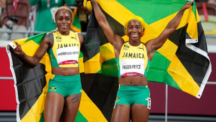 Jamaica complete women's 100m sweep as India defeat South Africa in women's hockey to keep medal hopes alive