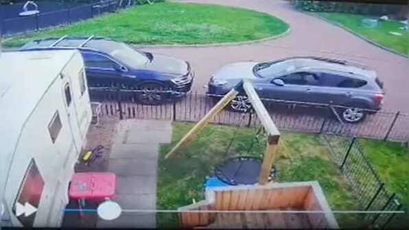 Woman in Scotland spots shadowy figure on CCTV; calls priest to bless her home