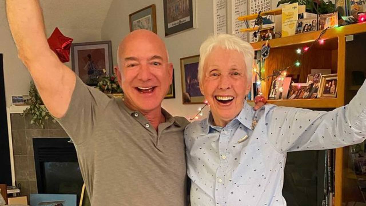 Jeff Bezos Announces 82 Year Old Female Pilot Wally Funk Will Launch Into Space With Him Technology News Firstpost