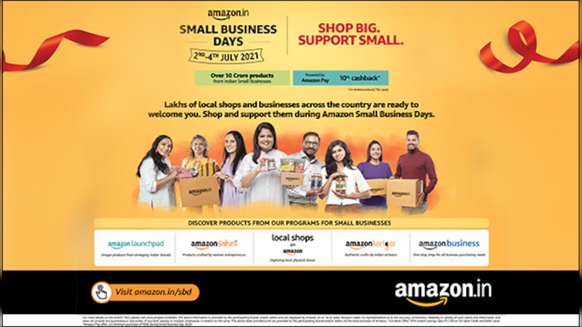 Amazon Small Business Days is all about shopping big to support the local and small businesses across India