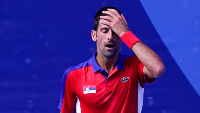 Tokyo Olympics 2020: Novak Djokovic's temper flares up in bronze medal match loss to Pablo Carreno Busta Tokyo Olympics 2020: Novak Djokovic's temper flares up in bronze medal match loss to Pablo Carreno Busta