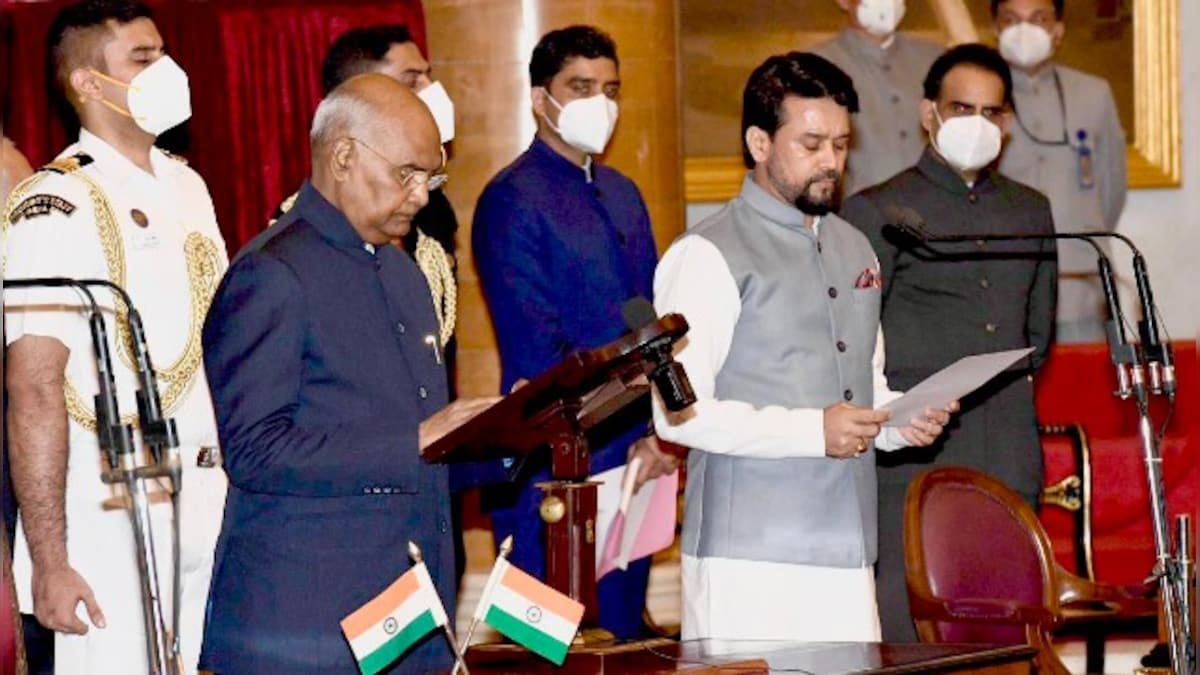 'Right man to lead Indian sports', Twitter congratulates Anurag Thakur for taking charge as Sports Minister