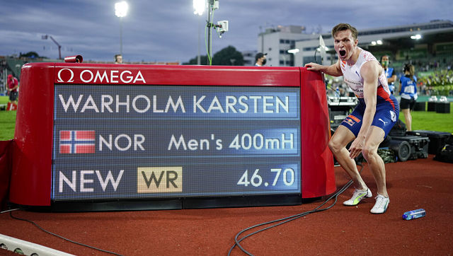 Diamond League: Norway's Karsten Warholm clocks 46.70 seconds in 400m hurdles to break Kevin Young's 29-year record Diamond League: Norway's Karsten Warholm clocks 46.70 seconds in 400m hurdles to break Kevin Young's 29-year record