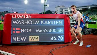 Diamond League: Norway's Karsten Warholm clocks 46.70 seconds in 400m hurdles to break Kevin Young's 29-year record