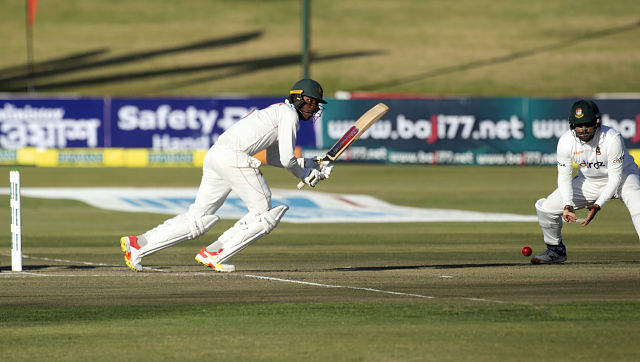 Highlights, Zimbabwe vs Bangladesh, one-off Test, Day 4 at Harare, Full Cricket Score: Hosts 140/3 at stumps, need 337 more to win Highlights, Zimbabwe vs Bangladesh, one-off Test, Day 4 at Harare, Full Cricket Score: Hosts 140/3 at stumps, need 337 more to win