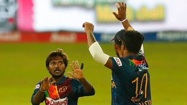 Akila Dananjaya was Sri Lanka’s top wicket-taker with figures of 2/29. The Lankans managed to restrict the visitors to 132/5 from 20 overs. AP 