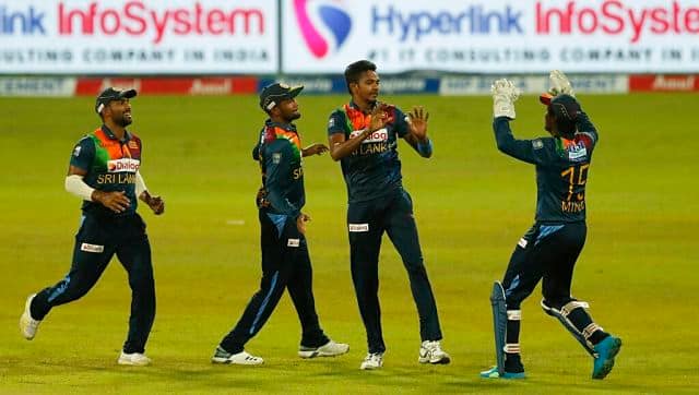 India won the toss in the decider and opted to bat, but their decision to do so was met with an early setback, as Dushmantha Chameera saw off Shikhar Dhawan in the first over. AP