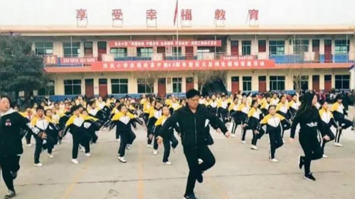Watch: Chinese school principal breaks into 'shuffle dance' to get ...