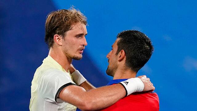 Novak Djokovic’s Golden Slam dream ended after he lost to Germany’s Alexander Zverev by scores of 1-6, 6-3, 6-1 in the men’s singles semi-finals. Zverev will face Russian Olympic Committee’s Karen Khachanov in the gold medal clash. AP 