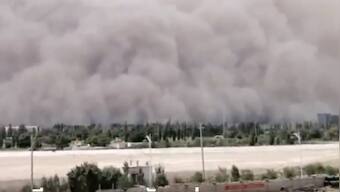 Watch: Dangerous sandstorm covers Chinese city near Gobi desert; police closes major roads
