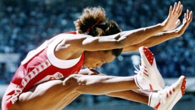 Jackie Joyner-Kersee in action at Seoul 1988. AFP