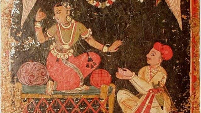 A kalahantarita rejects the advances of her beloved. Image via Wikimedia Commons