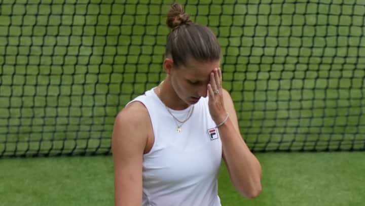 Wimbledon 2021: Karolina Pliskova ‘not proud’ of tears on court after hard-fought loss against Ashleigh Barty