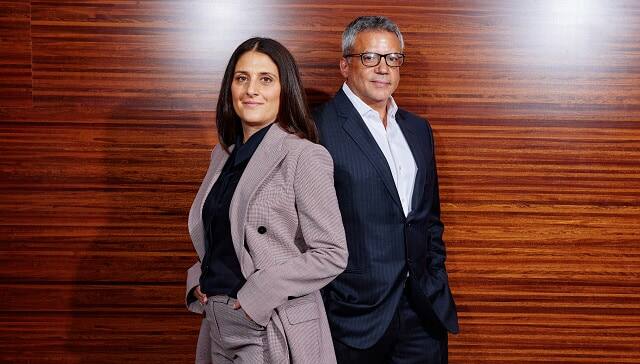 Pamela Abdy and Michael De Luca at the MGM offices in Beverly Hills, Calif. on June 24, 2021| (Maggie Shannon/The New York Times)