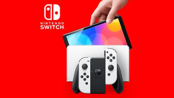 New Nintendo Switch OLED gaming console with an adjustable stand announced