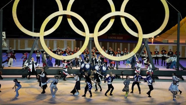 More stunning visuals of dancers performing at the Olympics opening ceremony. AP 
