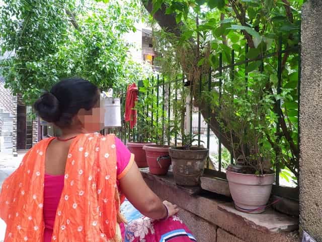 Geeta is the overseer of sex workers in her area; she earns by offering her place for the women to meet clients. Image courtesy Jigyasa Mishra