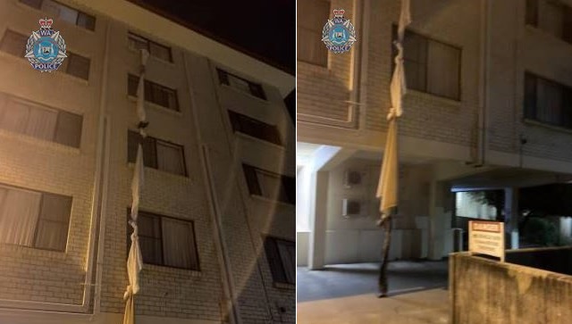 Australian man escapes from hotel quarantine in Perth using rope made from bedsheets Australian man escapes from hotel quarantine in Perth using rope made from bedsheets