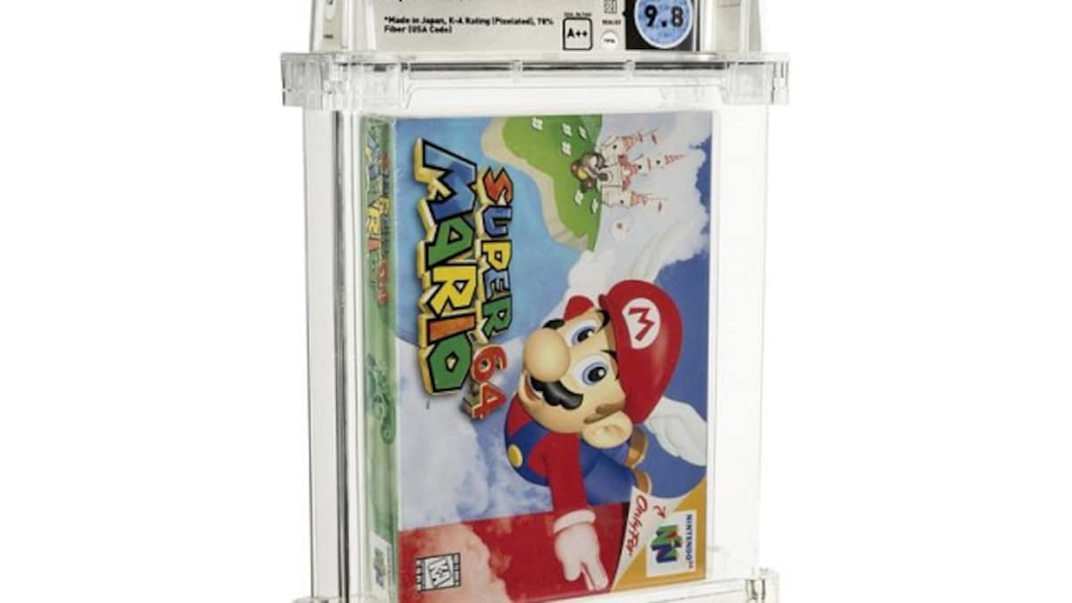 Unopened copy of Nintendo's Super Mario 64 sells for $1.56 million at Dallas auction