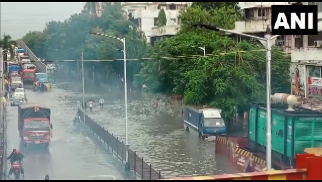 Heavy rains in parts of Mumbai: City records 36mm rainfall in 3 hrs, local train service hit Heavy rains in parts of Mumbai: City records 36mm rainfall in 3 hrs, local train service hit