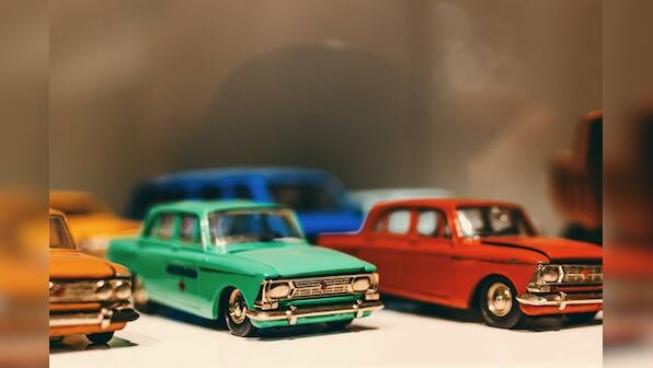 Diecast metal cars as showpieces