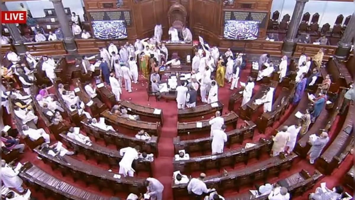 Parliament: Both Houses adjourned amid Oppn ruckus; Centre to seek suspension of TMC MP for misbehaving with IT minister